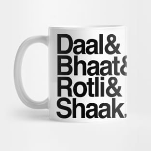 Daal Bhaat Rotli Shaak Mug